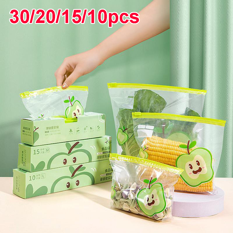 Food Storage Zip Lock Bags - Многоразовый пакет с застежкой-молнией, прозрачный, пищевой,