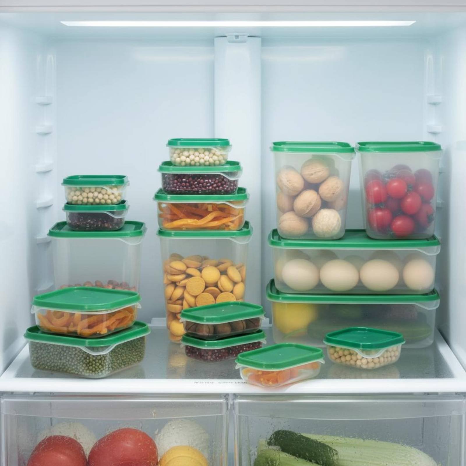 Set Food Storage - Набор из 17 герметичных пластиковых контейнеров