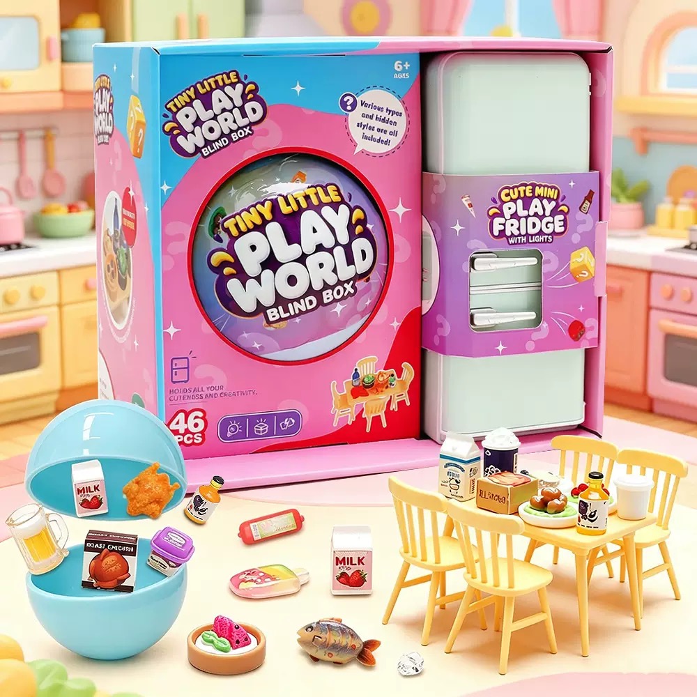Food Storage Kits - Набор игрушек-сюрпризов «Мини-холодильник» 4-х цветов |