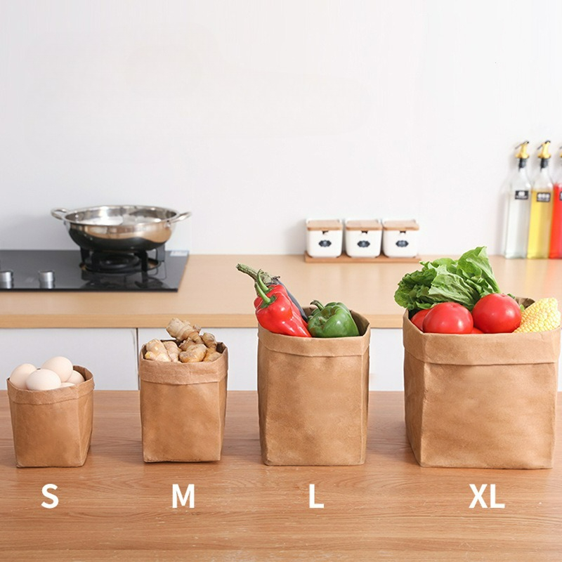 Food Storage Of Plants - Многоразовые бумажные пакеты из крафт-бумаги для