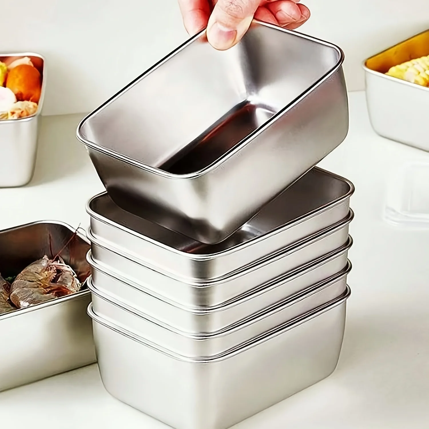 Food Storage Stackable Containers - Набор контейнеров для хранения продуктов из