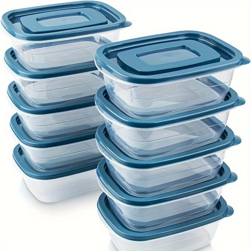 Food Storage Stackable Containers - Набор из 6 прозрачных штабелируемых пластиковых