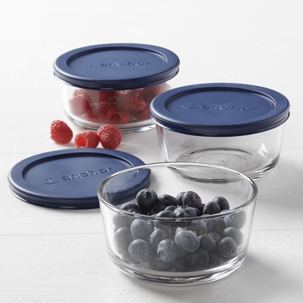 Food Storage With Glass Lids - Стеклянные контейнеры для хранения продуктов Anchor