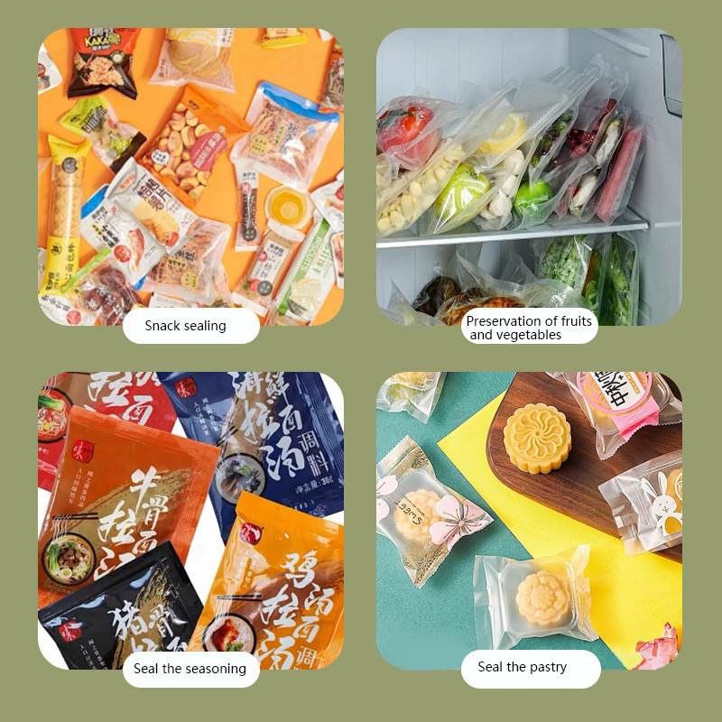 Food Storage Zip Lock Bags - Мини-запайщик пакетов с USB-зарядкой, термозапайщик для