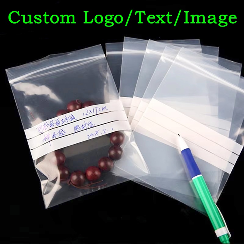 Food Storage Zip Lock Bags - 200 шт. прозрачных пластиковых пакетов PE