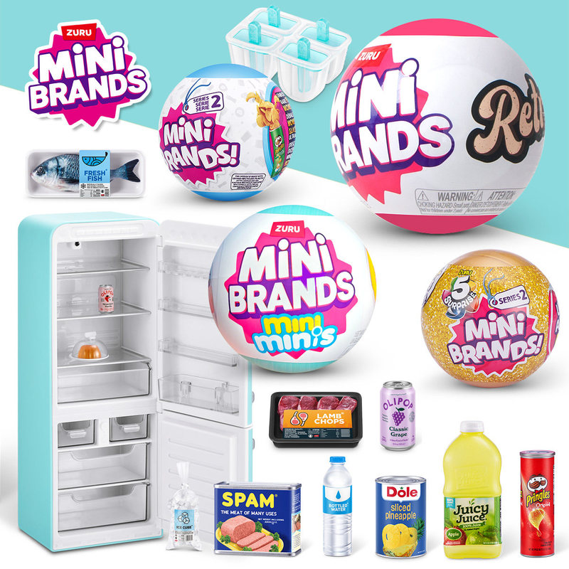 Food Storage Kits - ZURU MINI BRANDS Реалистичный миниатюрный холодильник