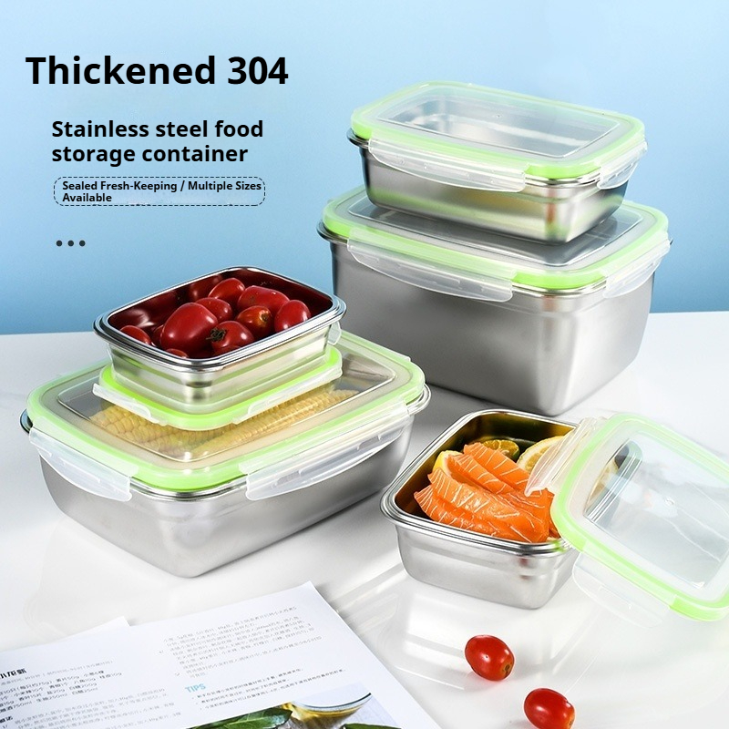Food Storage Stackable Containers - Набор ланч-боксов из нержавеющей стали 304