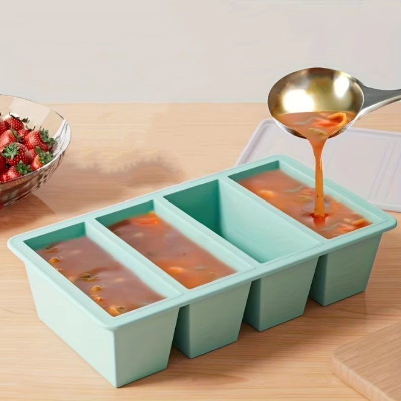 Food Storage Stackable Containers - 1 шт. силиконовый лоток для морозильной