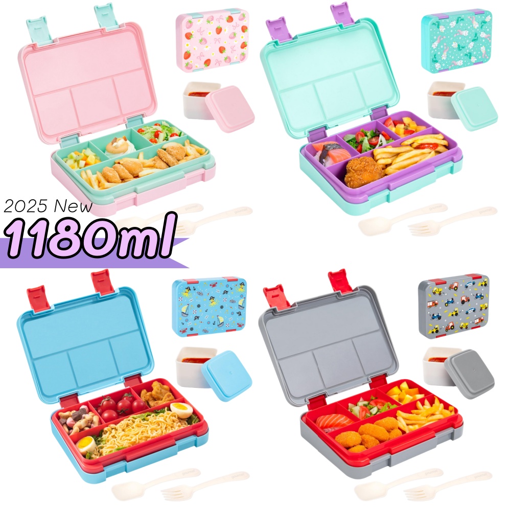 Food Storage Kits - 40 унций мультяшный узор бенто ланч-бокс
