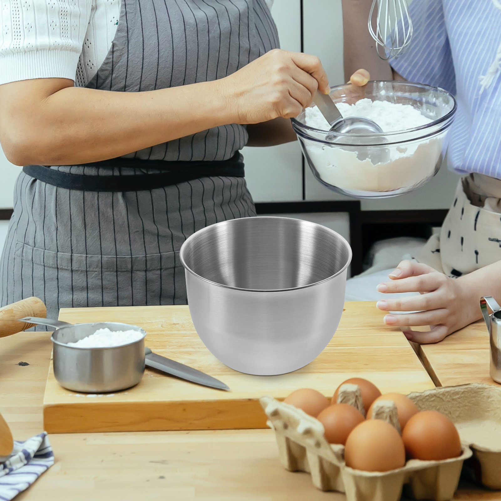 Food Storage Meals - Глубокая миска из нержавеющей стали, толстостенная