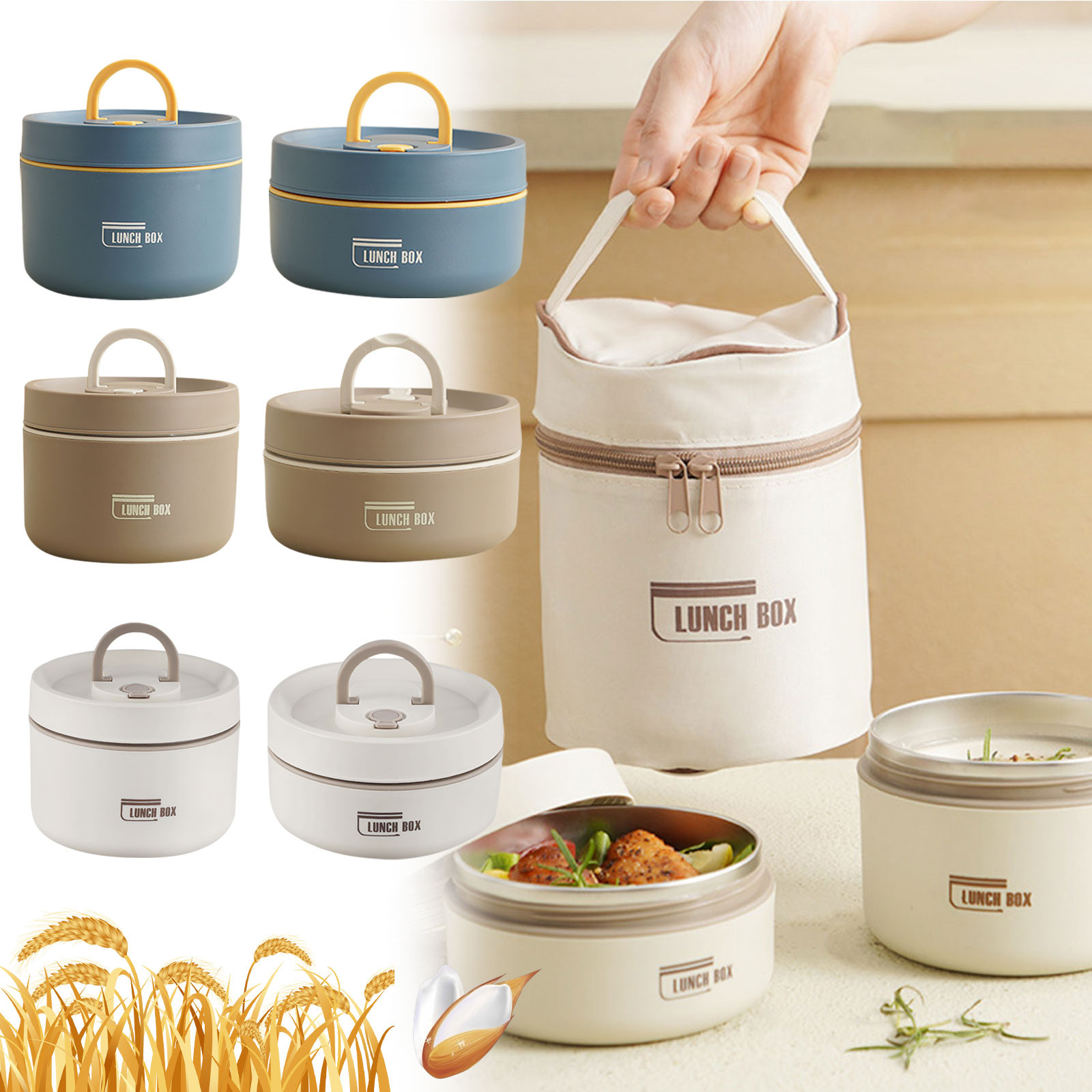 Food Storage Metal Box - Термос-ланчбокс из нержавеющей стали, изолированный контейнер