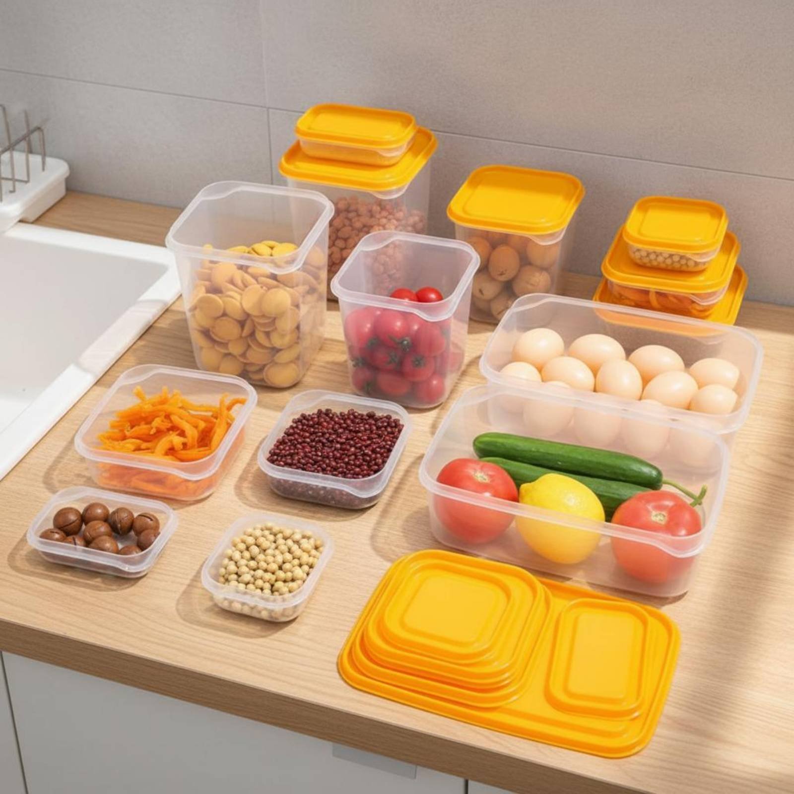Набор из 17 герметичных пласти – обзор и цена Set Food Storage