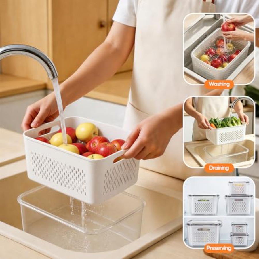 Контейнеры для хранения фрукто – обзор и цена Food Storage With Colander