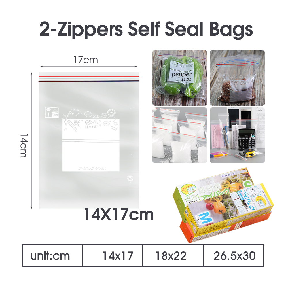 Пакеты с двойным замком для хр – обзор и цена Food Storage Zip Lock Bags
