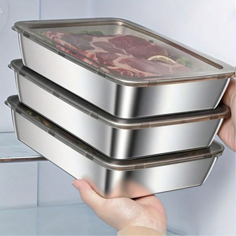 6 шт. (3 коробки + 3 крышки) Н – обзор и цена Food Storage Stackable Containers