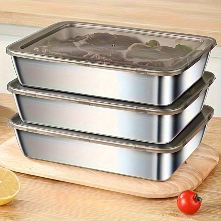 6 шт. (3 коробки + 3 крышки) Н – обзор и цена Food Storage Stackable Containers