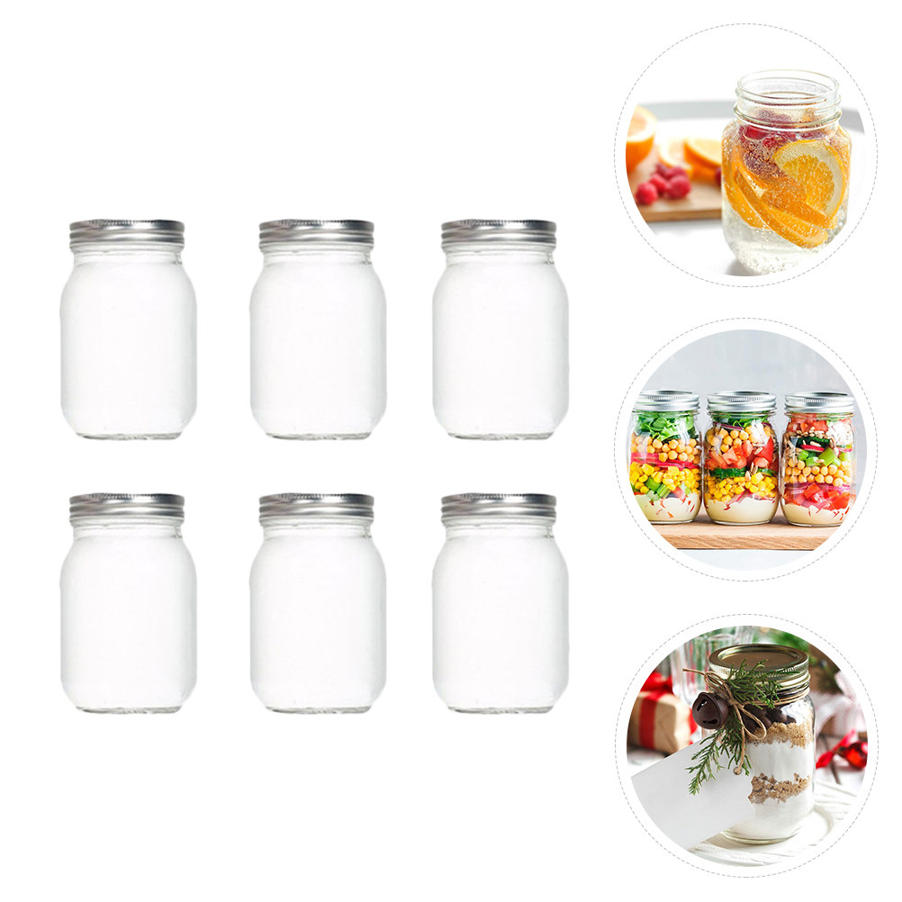 Набор из 6 прозрачных круглых  – обзор и цена Food Storage With Glass Lids
