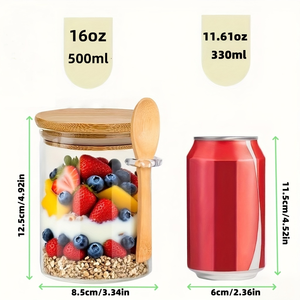 Набор стеклянных чашек для овс – обзор и цена Food Storage With Glass Lids
