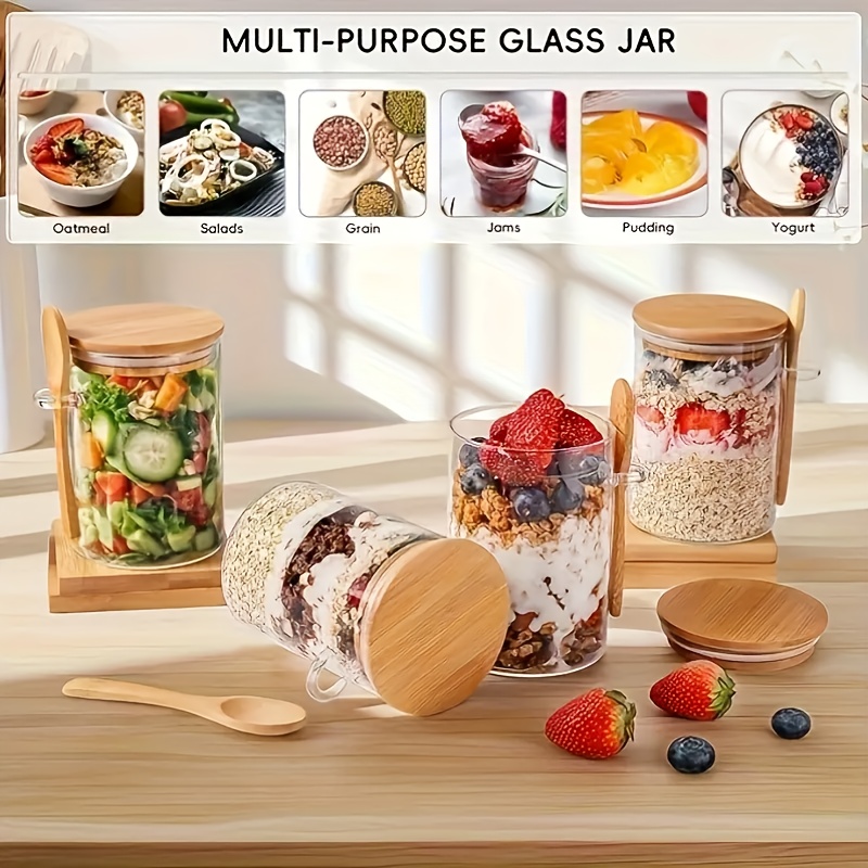 Набор стеклянных чашек для овс – обзор и цена Food Storage With Glass Lids