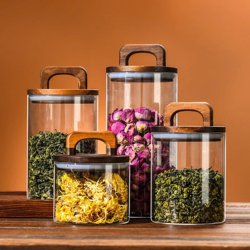 Прозрачная стеклянная банка с  – обзор и цена Food Storage With Glass Lids