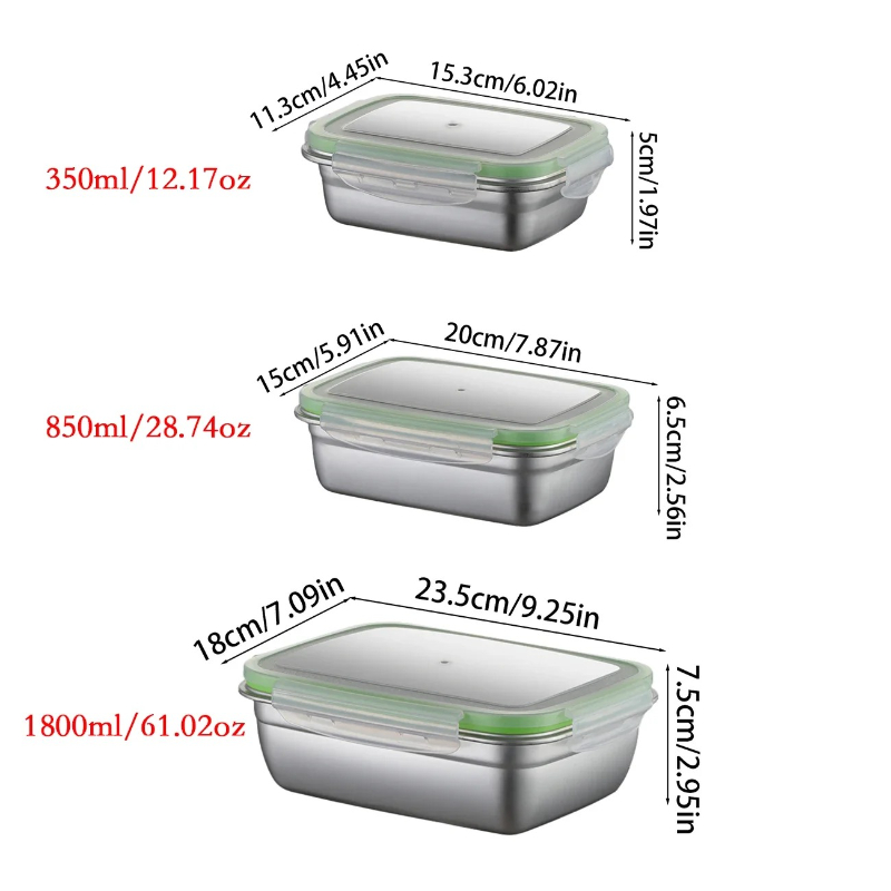 Набор ланч-боксов из нержавеющ – обзор и цена Food Storage Stackable Containers