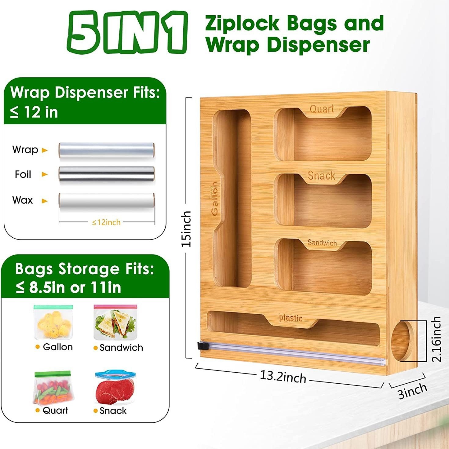 Бамбуковый держатель для пищев – обзор и цена Food Storage Zip Lock Bags