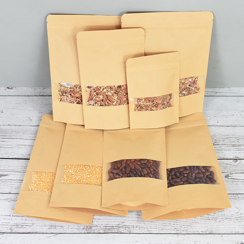 20/50 шт. крафт-бумага сумки н – обзор и цена Food Storage Zip Lock Bags