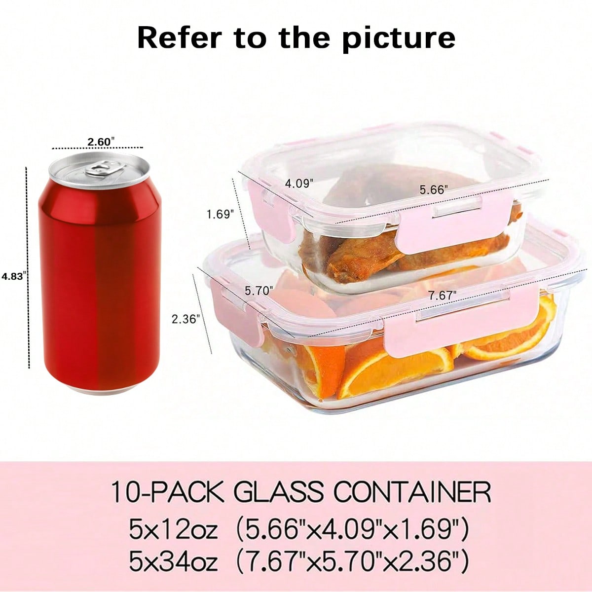 Набор из 10 стеклянных контейн – обзор и цена Food Storage With Glass Lids