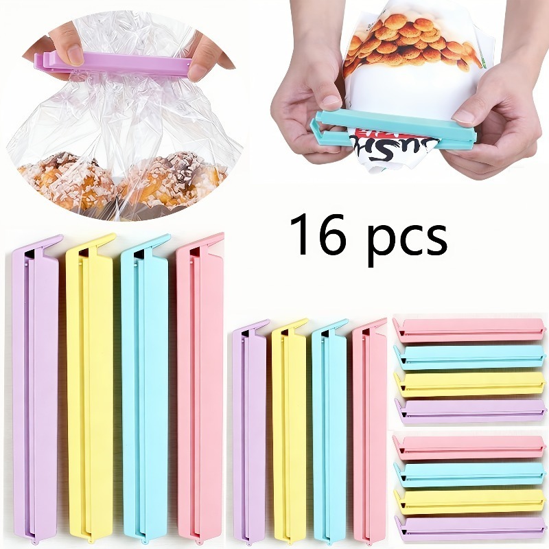 Набор из 16 зажимов для пакето – обзор и цена Food Storage Zip Lock Bags